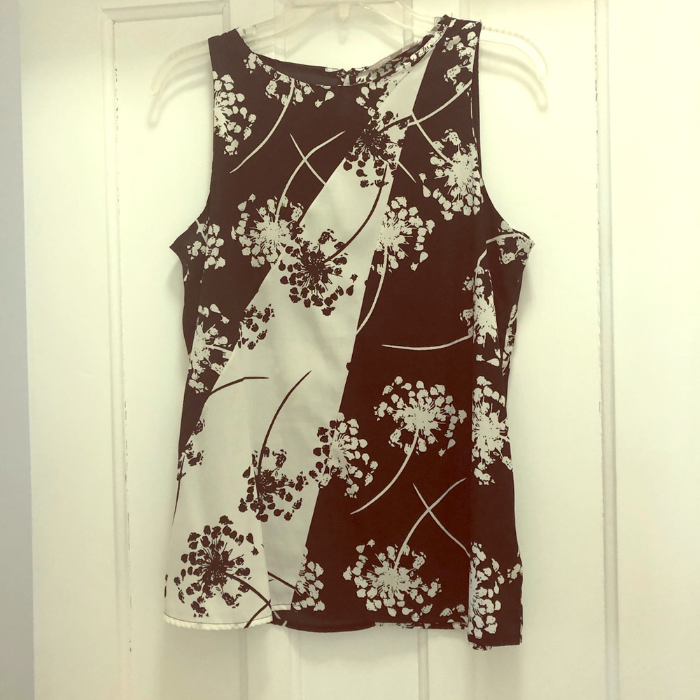 Elegant black and white blouse